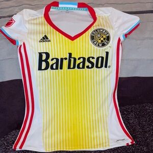 Adidas Kids Columbus Crew SC Soccer Jersey - Yellow and Red